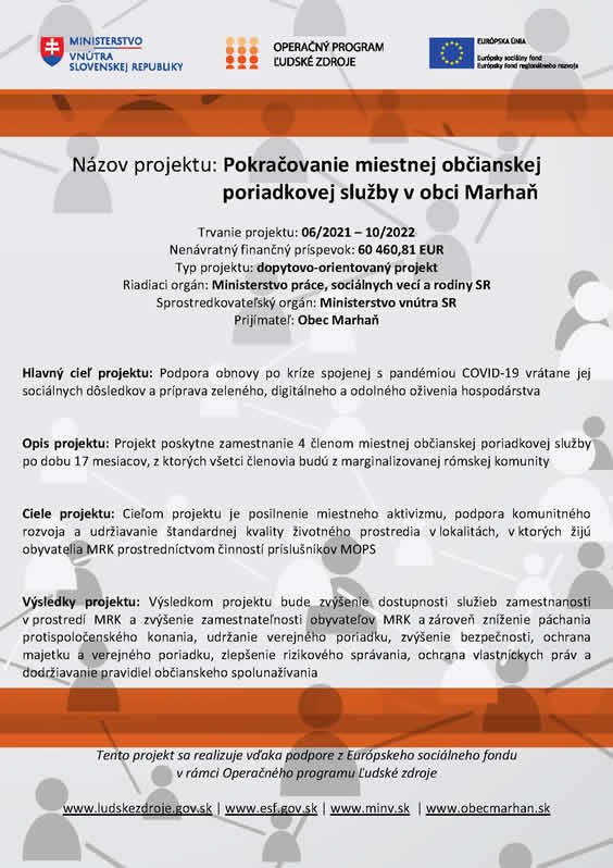 Poriadková služba projekt